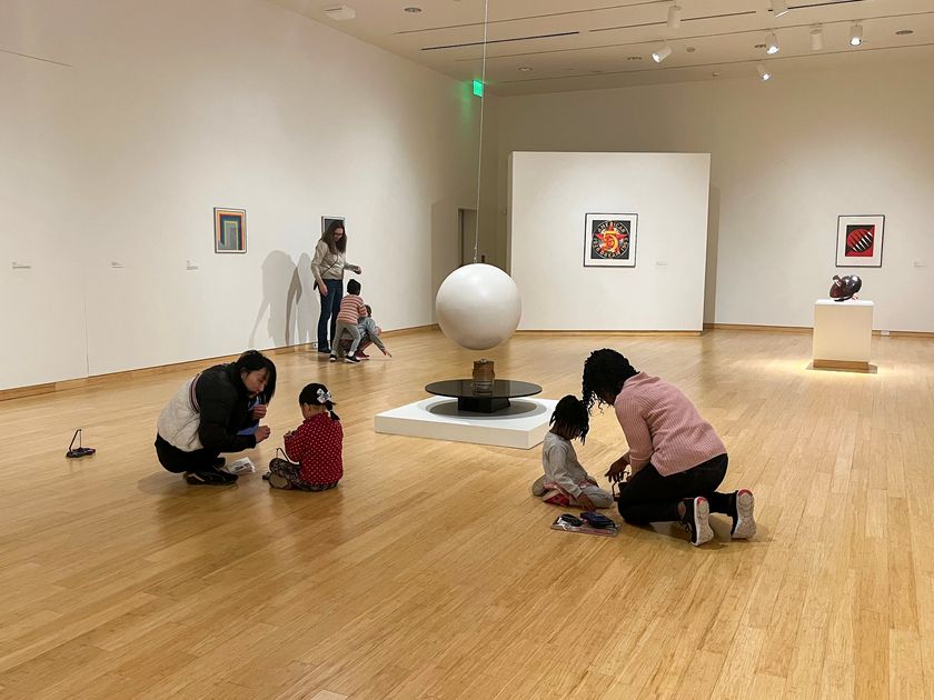 preschool story hour takes place at the Art Museum of WVU