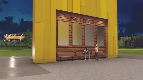 Donor Wall rendering