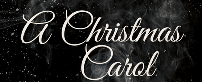 A black and grey smokey image with the words "A Christmas Carol"