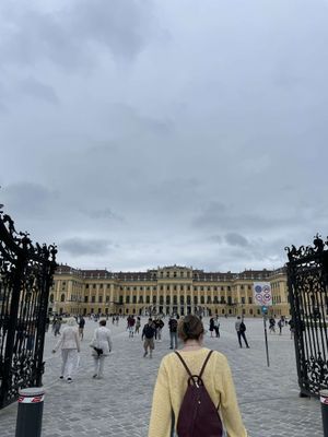 Rebekah Gooding outside of Schonbrunn Palace
