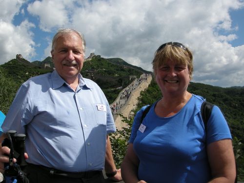 Imre and Janet Szilgayi at the Great Wall of China