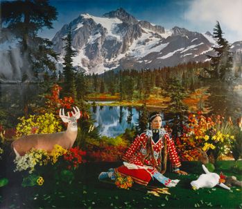 Indian Summer; One of the Four Seasons pieces by Wendy Red Star