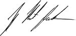 Keith Jackson's signature