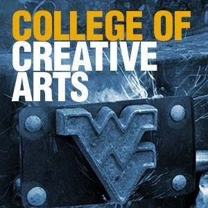 College of Creative Arts type with Flying WV Logo
